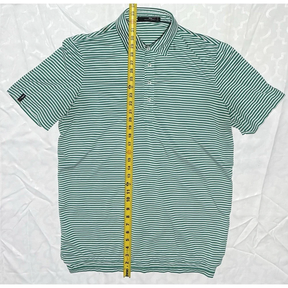 Ralph Lauren RLX Polo Shirt Golf Lightweight Mens XL Performance Stretch Striped